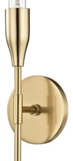 Casa Padrino Luxus Wandleuchte Antik Messing 12,1 x 8,9 x H. 59,7 cm - Wohnzimmer Wandlampe