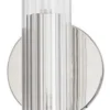Casa Padrino Luxus Wandleuchte Silber 12,1 x 8,9 x H. 62,9 cm - Wohnzimmer Wandlampe