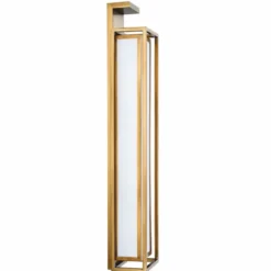 Casa Padrino Luxus Wandleuchte Antik Messing / Weiß H. 70 cm - Luxus Leuchten