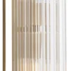 Casa Padrino Luxus Wandleuchte Antik Messingfarben 12 x 12,5 x H. 38 cm - Elegante Metall Wandlampe mit Glas Lampenschirm - Luxus Kollektion