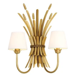 Casa Padrino Luxus Wandleuchte Antik Gold 47 x 24 x H. 53 cm - Hotel & Restaurant Wandlampe