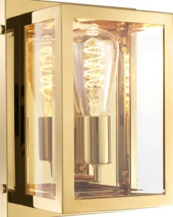 Casa Padrino Luxus Wandleuchte Gold 20 x 13 x H. 28 cm - Hotel & Restaurant Leuchte
