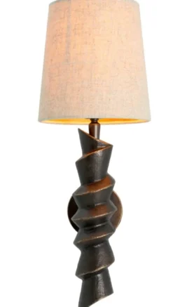 Casa Padrino Luxus Wandleuchte Bronze Finish B. 14,5 cm x T. 17 cm x H. 41,5 cm