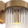 Casa Padrino Luxus Wandleuchte Antik Messingfarben 12 x 17 x H. 30 cm - Elegante Wandlampe im Retro Stil - Luxus Kollektion
