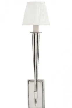 Casa Padrino Luxus Wandleuchte Antik Silber Durchmesser 14 x 17 x H 56,5 cm - Luxus Qualität
