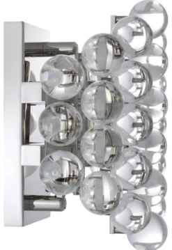 Casa Padrino Luxus Wandleuchte im Barockstil Silber 24,5 x 15 x H. 24 cm