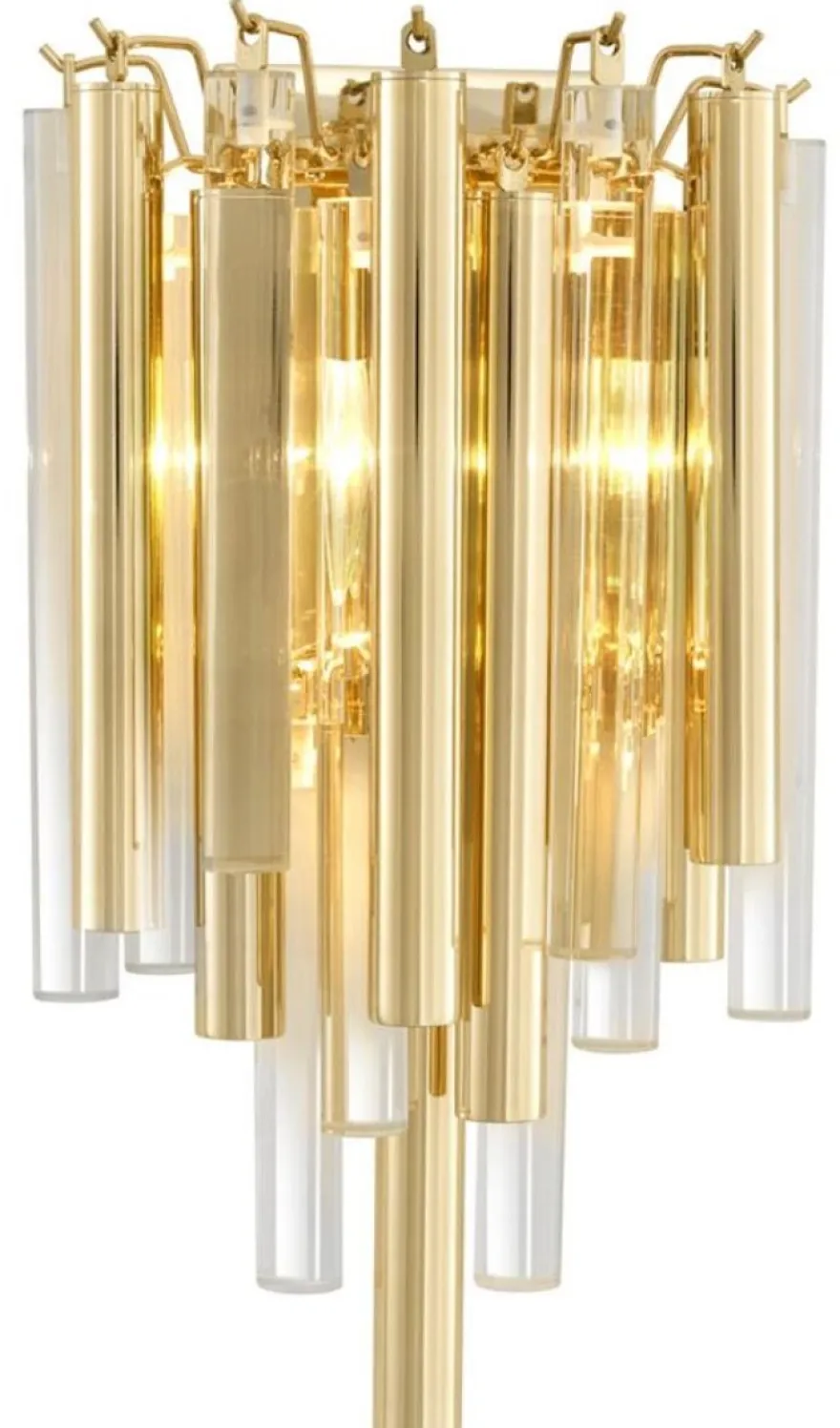 Casa Padrino Luxus Wandleuchte / Wandlampe Gold 23 x 14,5 x H. 42 cm - Hotel Restaurant Kollektion