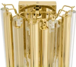 Casa Padrino Luxus Wandleuchte / Wandlampe Gold 23 x 14,5 x H. 42 cm - Hotel Restaurant Kollektion