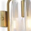 Casa Padrino Luxus Wandleuchte Antik Messingfarben 13 x 13 x H. 22 cm - Elegante Ovale Wohnzimmer Wandlampe - Luxus Leuchten