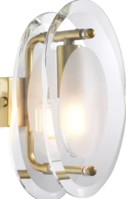 Casa Padrino Luxus Wandleuchte Antik Messingfarben 13 x 13 x H. 22 cm - Elegante Ovale Wohnzimmer Wandlampe - Luxus Leuchten