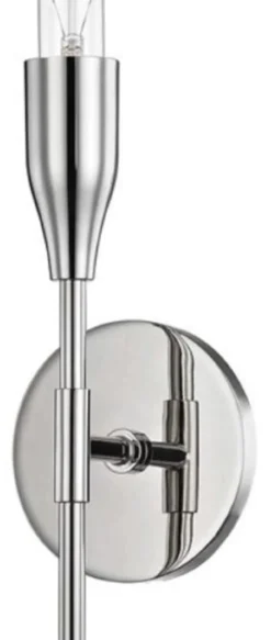 Casa Padrino Luxus Wandleuchte Silber 12,1 x 8,9 x H. 59,7 cm - Wohnzimmer Wandlampe