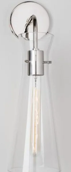 Casa Padrino Luxus Wandleuchte Silber 14 x 19,1 x H. 47 cm - Hotel & Restaurant Lampe