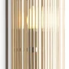 Casa Padrino Luxus Wandleuchte Bronze 18,5 x 15 x H. 53,5 cm - Elegante Metall Wandlampe mit Glas Lampenschirm - Luxus Kollektion