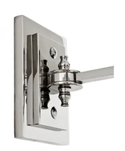 Casa Padrino Luxus Wandleuchte Nickel - Luxus Leuchte