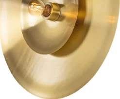 Casa Padrino Luxus Wandleuchte Ø 60 cm - Runde Messing Wandlampe - Hotel & Restaurant Wandleuchte - Luxus Qualität