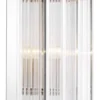 Casa Padrino Luxus Wandleuchte Silber 23 x 12 x H. 42 cm - Hotel Restaurant Wandlampe
