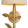 Casa Padrino Luxus Wandleuchte Vintage Messing / Creme H. 46 cm
