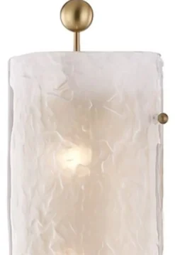 Casa Padrino Luxus Wandleuchte Antik Messing / Weiß 15,9 x 12 x H. 57,2 cm - Hotel & Restaurant Wandlampe - Luxus Kollektion