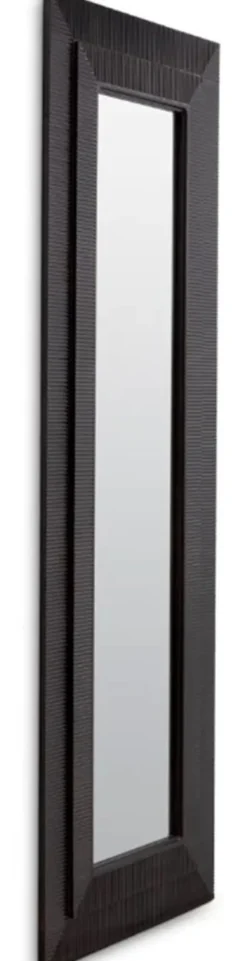 Casa Padrino Luxus Wandspiegel Messing mit Bronze Finish H. 220 cm, B. 80 cm, T. 2,5 cm
