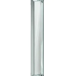 Casa Padrino Luxus Wandspiegel Silber 15 x 5 x H. 190 cm - Schmale Spiegelleiste mit Facettenschliff