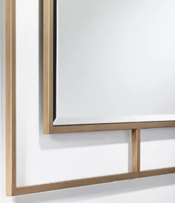 Casa Padrino Luxus Wandspiegel Bronzefarben 90 x 2 x H. 90 cm - Wohnzimmer Spiegel - Schlafzimmer Spiegel - Garderoben Spiegel - Luxus Möbel