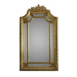 Casa Padrino Luxus Wandspiegel - Barock Spiegel in Gold - 115 x H. 215 cm
