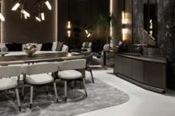 Casa Padrino Luxus Wandspiegel Dunkelbraun / Bronze 50,6 x 7 x H. 140,3 cm - Wohnzimmer Spiegel - Hotel Spiegel - Wohnzimmer Möbel - Hotel Möbel - Luxus Möbel - Luxus Interior