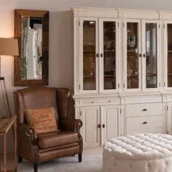 Casa Padrino Luxus Wandspiegel Dunkelbraun 120 x 4 x H. 50 cm - Altholz Spiegel