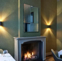 Casa Padrino Luxus Wandspiegel Schwarz 80 x 2 x H. 120 cm - Hotel & Restaurant Spiegel - Luxus Kollektion