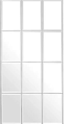 Casa Padrino Luxus Wandspiegel Silber 78,5 x H. 215,5 cm - Rechteckiger Wohnzimmer Spiegel - Schlafzimmer Spiegel - Garderoben Spiegel - Luxus Möbel - Luxus Einrichtung