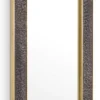 Casa Padrino Luxus Wandspiegel Bronze / Antik Messing 80 x 3,5 x H. 220 cm - Rechteckiger Spiegel - Wohnzimmer Spiegel - Schlafzimmer Spiegel - Garderoben Spiegel - Luxus Möbel - Luxus Interior