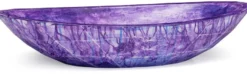 Casa Padrino Luxus Waschbecken Schale Lila / Blau 60,9 x 29,7 x H. 11,9 cm - Handgefertigtes Beton Waschbecken - Badezimmer Accessoires - Luxus Badezimmer Zubehör