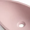Casa Padrino Luxus Waschbecken Schale Rosa 60,9 x 29,7 x H. 11,9 cm - Handgefertigtes Beton Waschbecken - Badezimmer Accessoires - Luxus Badezimmer Zubehör
