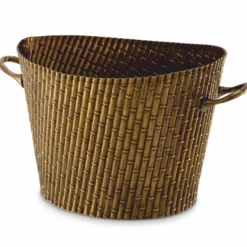 Casa Padrino Luxus Weinkühler Vintage Messing 39,5 cm - Champagnerkühler - Hotel Accessoires