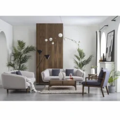 Casa Padrino Luxus Wohnzimmer & Hotel Sessel Blau / Braun 65 x 85 x H. 85 cm - Luxus Möbel