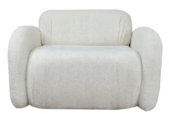 Casa Padrino Luxus Wohnzimmer & Hotel Sessel Weiß 110 x 95 x H. 73 cm - Luxus Möbel