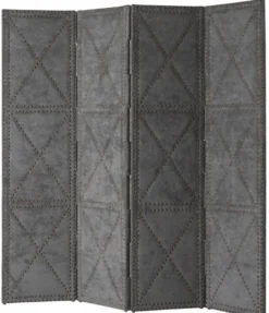 Casa Padrino Luxus Wohnzimmer Raumteiler Hellgrau 180 x H. 180 cm - Limited Edition