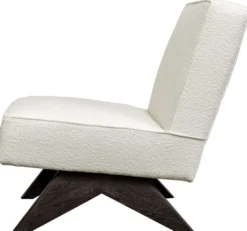 Casa Padrino Luxus Wohnzimmer & Hotel Sessel Weiß / Schwarz H. 73 cm - Luxus Möbel