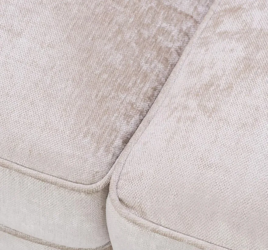 Casa Padrino Luxus Wohnzimmer Sofa Creme / Schwarz 220 x 98 x H. 90 cm - Limited Edition