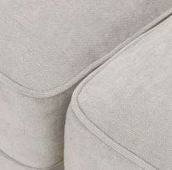 Casa Padrino Luxus Wohnzimmer Sofa Sandfarben / Schwarz 284 x 110 x H. 85 cm - Luxus Kollektion