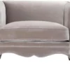 Casa Padrino Luxus Wohnzimmer Samt Sessel Grau 100 x 79 x H. 75 cm - Wohnzimmermöbel