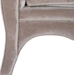Casa Padrino Luxus Wohnzimmer Samt Sessel Grau 100 x 79 x H. 75 cm - Wohnzimmermöbel
