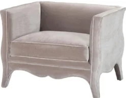Casa Padrino Luxus Wohnzimmer Samt Sessel Grau 100 x 79 x H. 75 cm - Wohnzimmermöbel