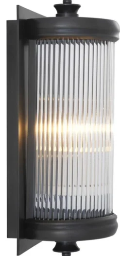 Casa Padrino Luxus Wohnzimmer Wandlampe Bronze 13 x 11 x H. 29 cm - Hotel Möbel