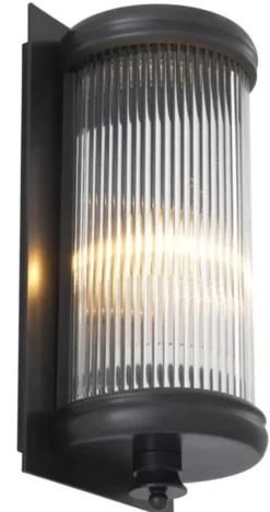 Casa Padrino Luxus Wohnzimmer Wandlampe Bronze 13 x 11 x H. 29 cm - Hotel Möbel