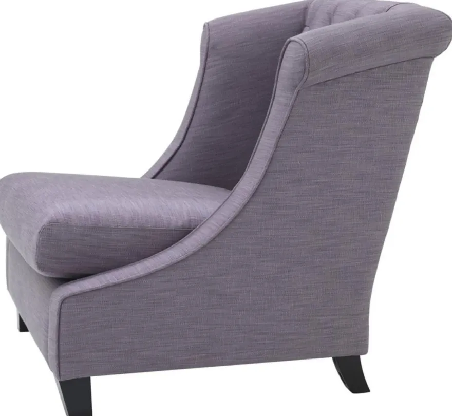 Casa Padrino Luxus Wohnzimmer Sessel Lila 86 x 93 x H. 92 cm - Hotel Möbel