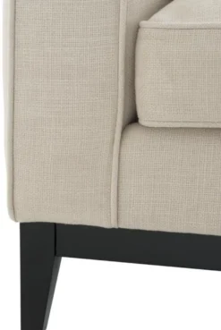 Casa Padrino Luxus Wohnzimmer Sessel Naturfarbig 116 x 106 x H. 94 cm - Luxus Möbel
