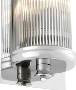 Casa Padrino Luxus Wohnzimmer Wandlampe Silber 13 x 11 x H. 52 cm - Luxus Kollektion