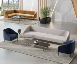 Casa Padrino Luxus Wohnzimmer & Hotel Sofa Grau / Schwarz 300 cm - Luxus Möbel