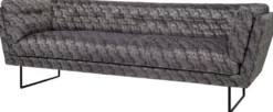 Casa Padrino Luxus Wohnzimmer Sofa Bronze / Braun / Schwarz 230 x 87 x H. 78 cm - Wohnzimmermöbel